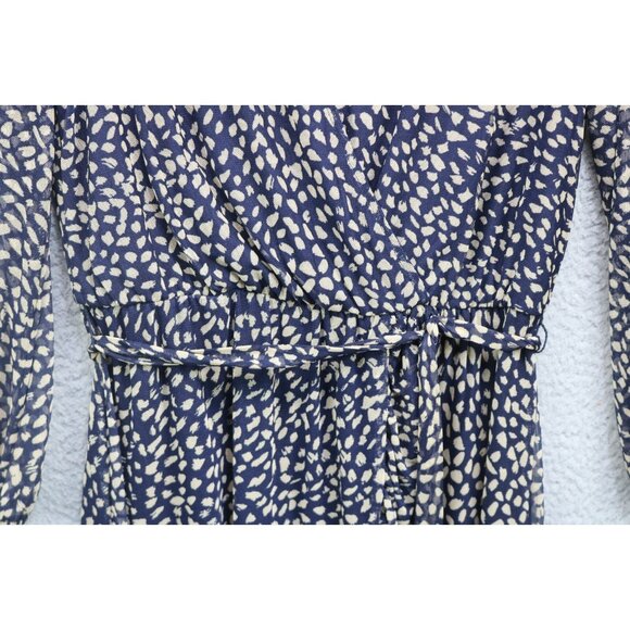 Kate & Lily 3/4 Sheer Mesh Sleeve Midi Dress-Size 8-Whimsigoth-Soft-Belted-Lined - Picture 4 of 11